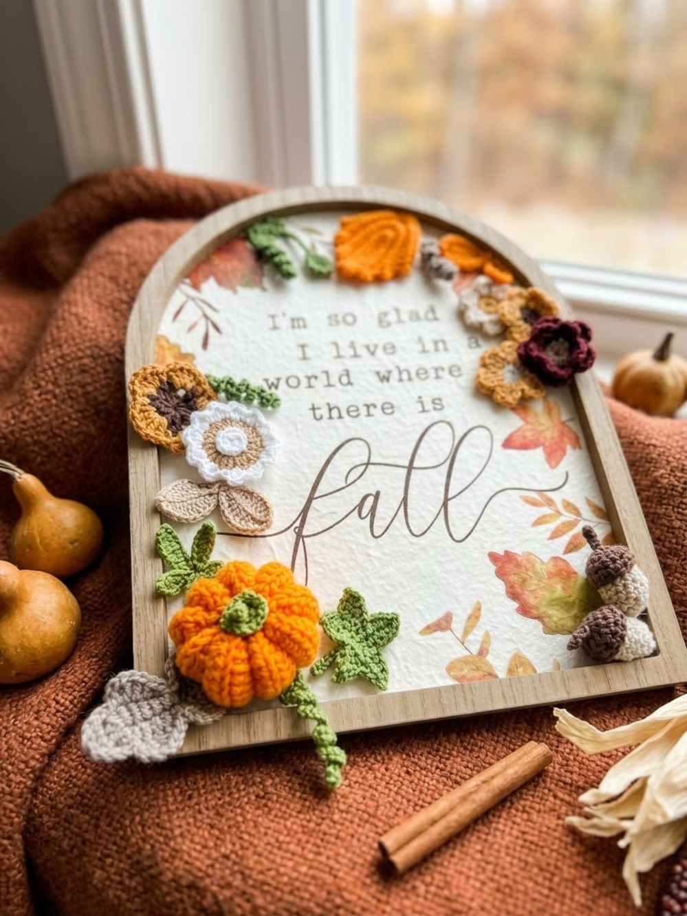 Handmade Crochet Fall Decore - Picture 2 of 5